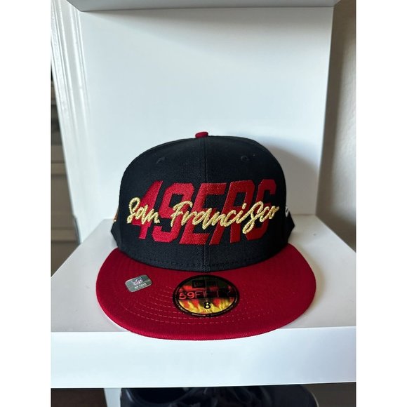 San Francisco 49ers New Era 2022 NFL Draft On-Stage 59FIFTY Size 8 Cap Fitted - Picture 2 of 7